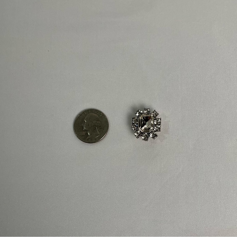 Silver Rhinestone Crocs Charms